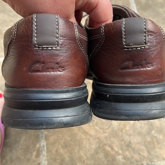 Clarks Collection Brown Leather Lace Up men’s Shoes size 13 - Picture 7 of 7